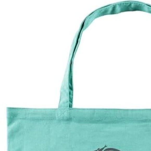 NWT The Chosen Cotton Tote Beach Grocery Book Travel Shoulder Bag Teal Gray MINT - Picture 8 of 10